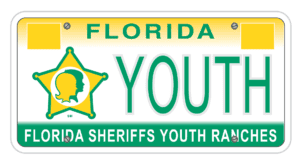 New! Florida Sheriffs Association Special Honorary Member License Plate!  Rare!